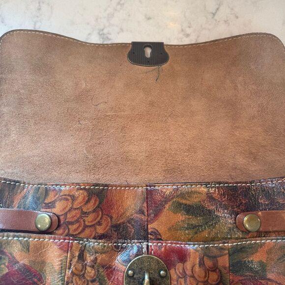 Patricia Nash Fruit/Grape Pattern Leather Bag - Picture 14 of 16
